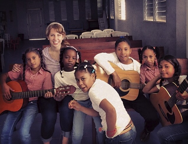 Karin Dye taught basic music theory, guitar, and piano in the Dominican Republic during January Term.