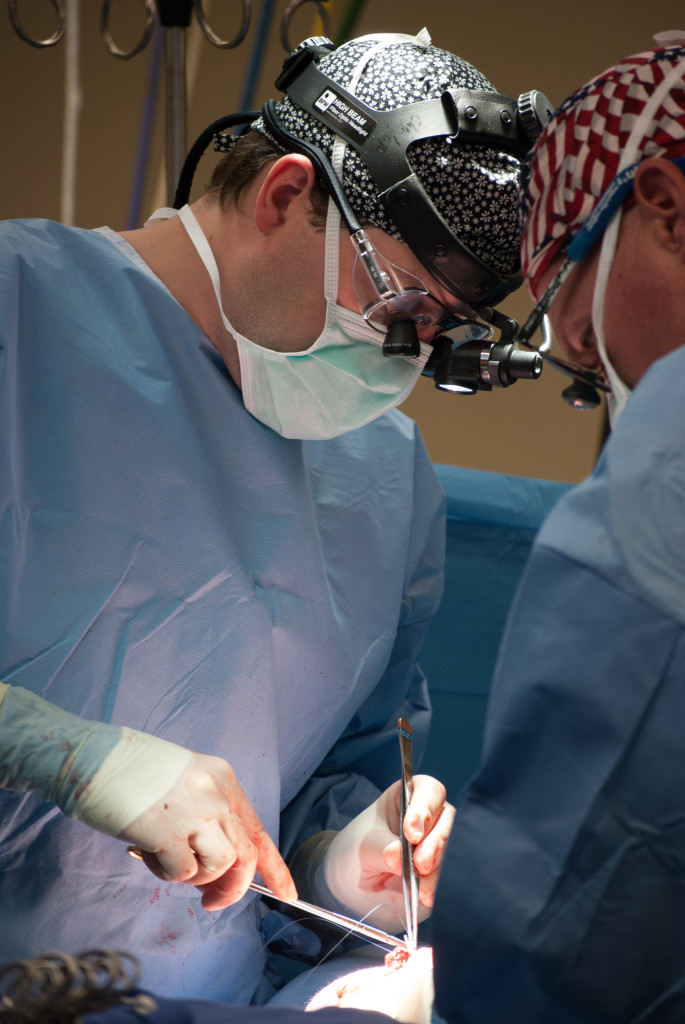 Kreykes typically performs between two and seven surgeries a day.